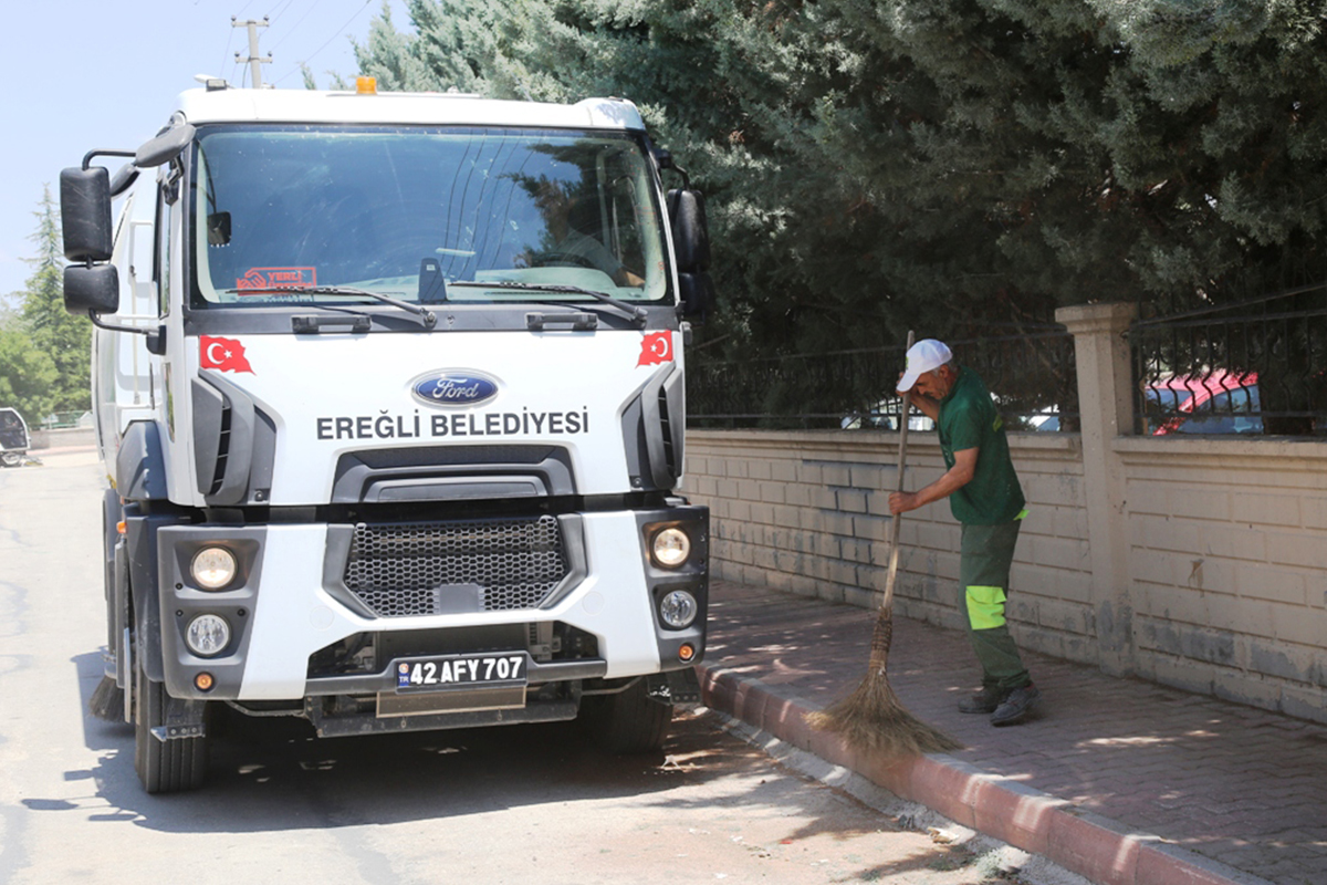 Ereğli Belediyesi Temizlik Çalışmalarına Aralıksız Devam Ediyor